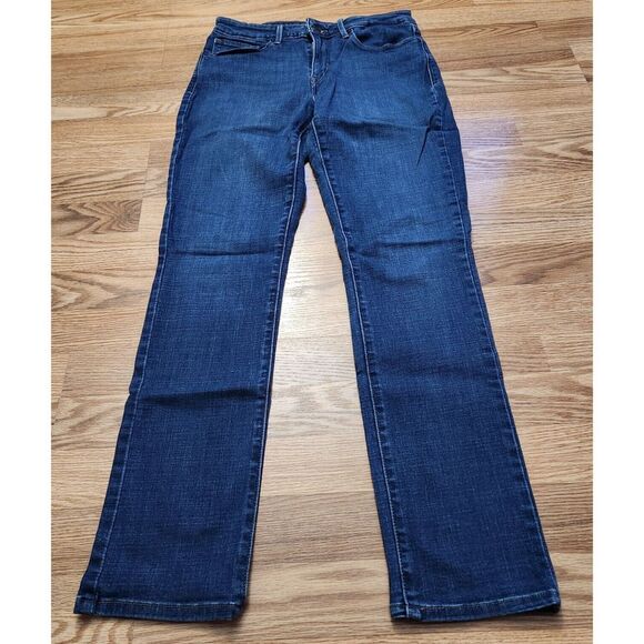 Levi's Women's Straight Leg Jeans - Dark Blue - Picture 1 of 8